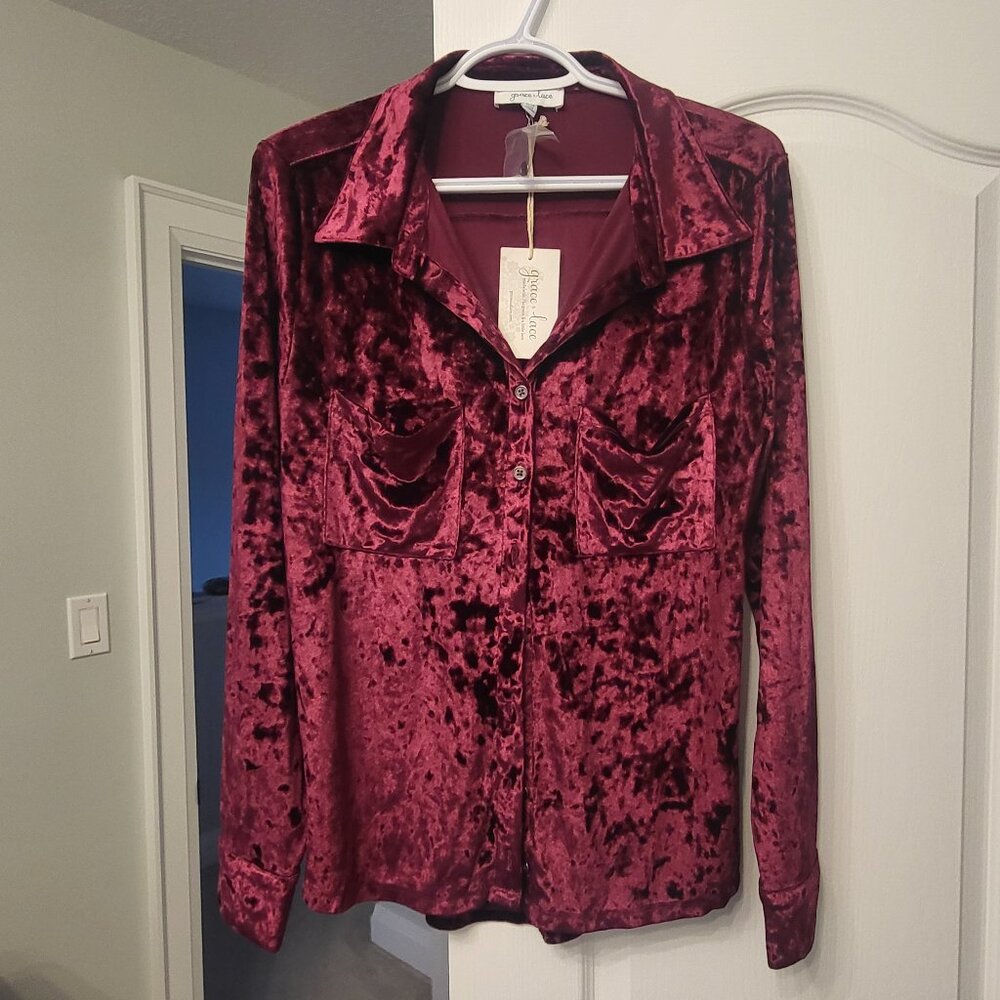 G&L - Long Sleeve Velvet Tops